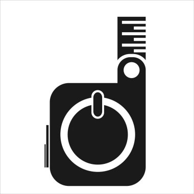 Teyp simgesi ölçme, illüstrasyon vektör 