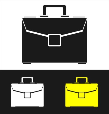 Evrak Çantası'nı Icons set, vektör çizim 