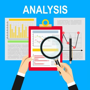 Analytics bilgi ve geliştirme web sitesi istatistik. Kavramlar için web afiş, baskılı ve promosyon malzemeleri