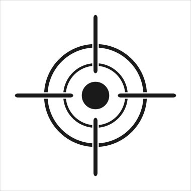 Çar hedef simgesini, vektör çizim 