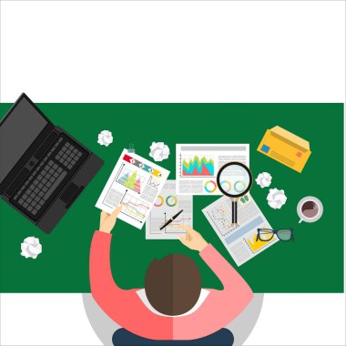 Analytics bilgi ve geliştirme web sitesi istatistik. Kavramlar için web afiş, baskılı ve promosyon malzemeleri