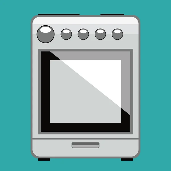 Stove Oven Icon Vector Illustration — Stock Vector