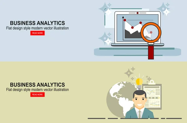 Rapport Graphique Analytique Des Affaires Planification Entreprise — Image vectorielle