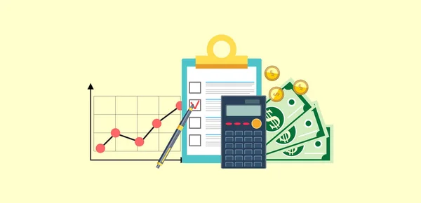 Análise Financeira Contabilidade Auditoria Empresarial Projeto Plano — Vetor de Stock