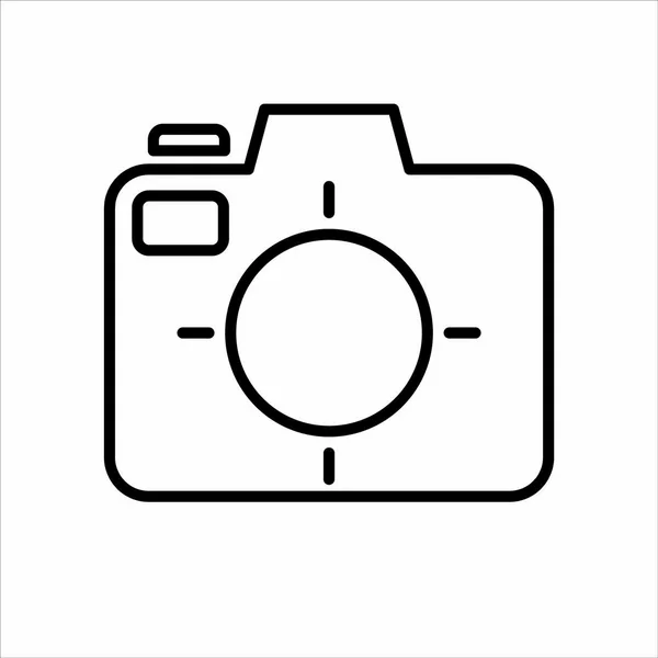 Kamera Platt Ikon Vektor Illustration — Stock vektor