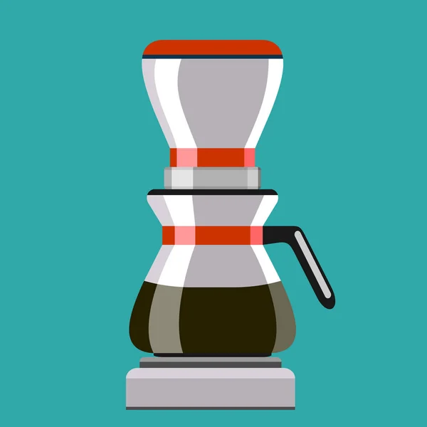 Kaffebryggare Ikon Vektor Illustration — Stock vektor