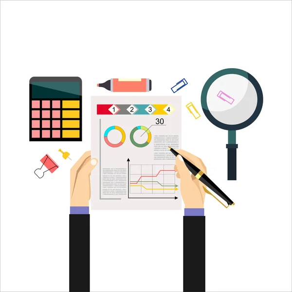 Analytics Information Development Website Estatística Conceitos Para Banners Web Materiais —  Vetores de Stock