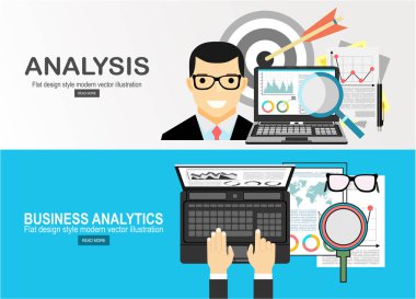 iş konsepti fikri basitçe vektör illüstrasyonu
