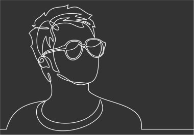 Erkek vektör illüstrasyonu