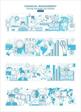 iş konsepti fikri basitçe vektör illüstrasyonu