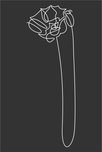 Flower Simply Vector Illustration — Stock Vector