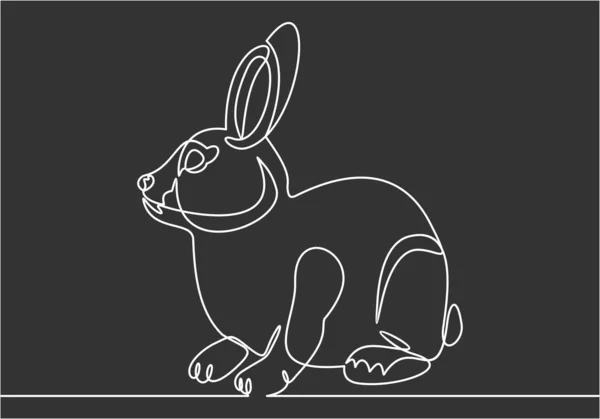 ウサギ単にベクトルイラスト — ストックベクタ