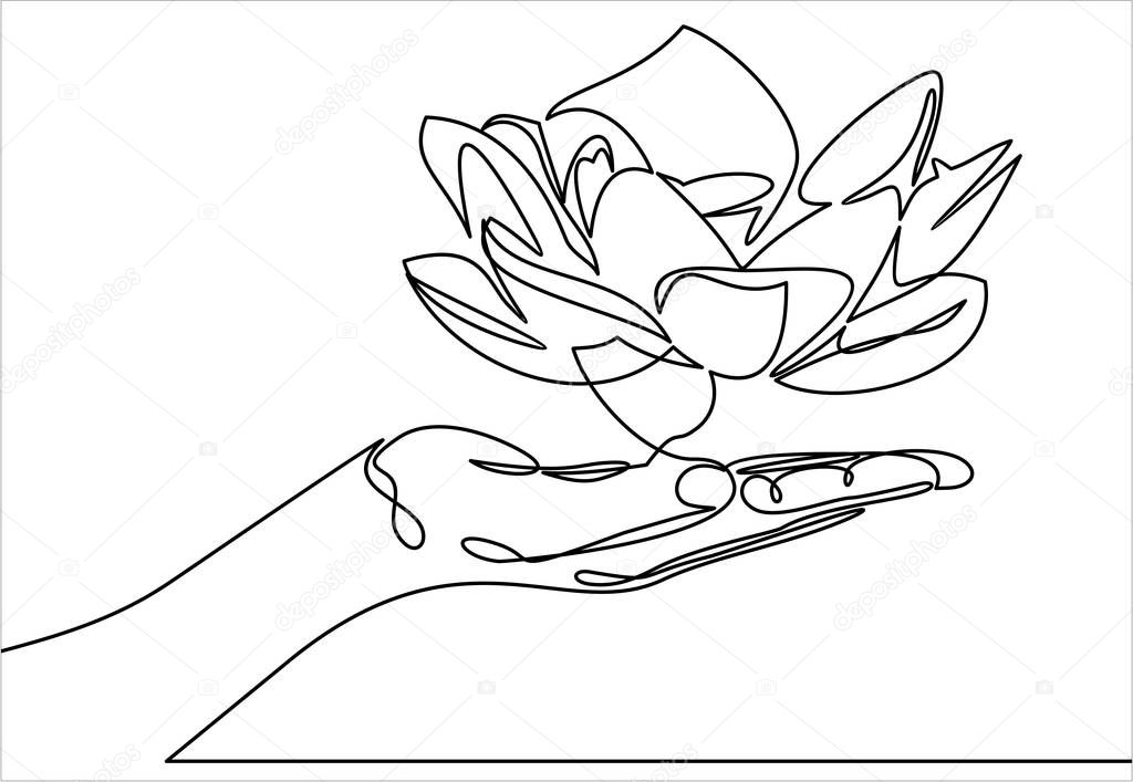 flower simply vector illustration