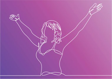 in one thin line concept simply vector illustration