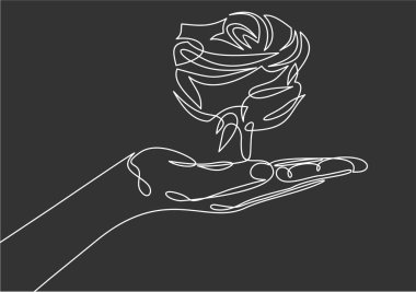 çiçek sadece vektör illüstrasyon