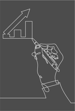 kalem ile el sadece vektör illüstrasyon