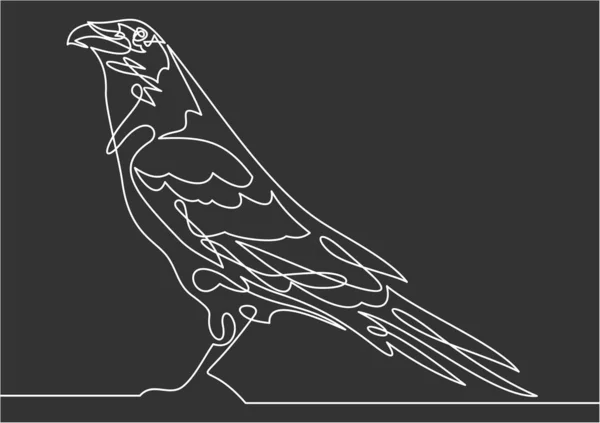 Pássaro Simplesmente Ilustração Vetorial — Vetor de Stock