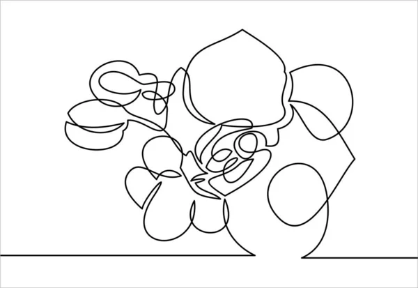 Flor Simplesmente Ilustração Vetorial —  Vetores de Stock