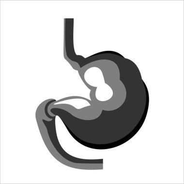 mide basitçe vektör illüstrasyon kavramı