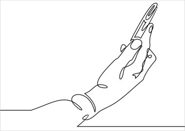 kalem ile el sadece vektör illüstrasyon