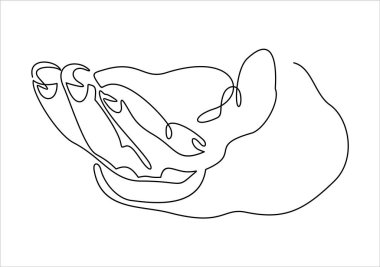 in one thin line concept simply vector illustration