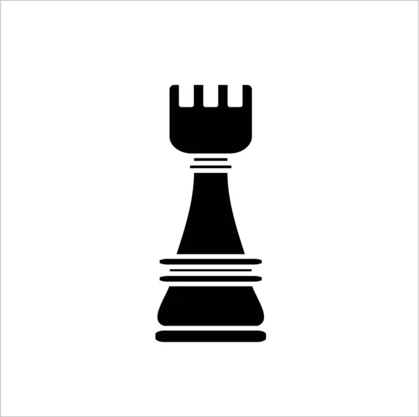 Σκακιστική Φιγούρα Απλά Διάνυσμα Εικόνα Έννοια — Διανυσματικό Αρχείο