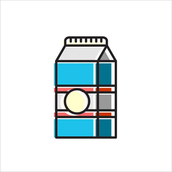 Lait Simplement Vecteur Illustration Concept — Image vectorielle