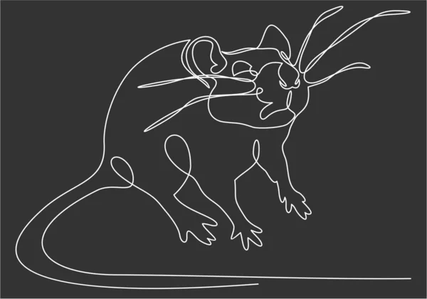 Rat Simply Vector Illustration — 스톡 벡터