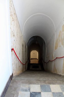 Palermo, İtalya - 25 Nisan 2017 Palermo 'daki Santa Maria allo Spasimo kilisesinin anımsatıcı görüntüsü