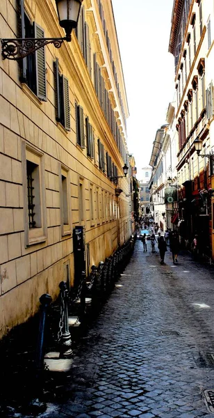 Řím Itálie Června 2017 Evocative Rome Image Typical Street Ancient — Stock fotografie