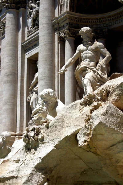 Rome Italy June 2017 Rome Trevi Fountain Evocative Image Fountain — Stock Photo, Image