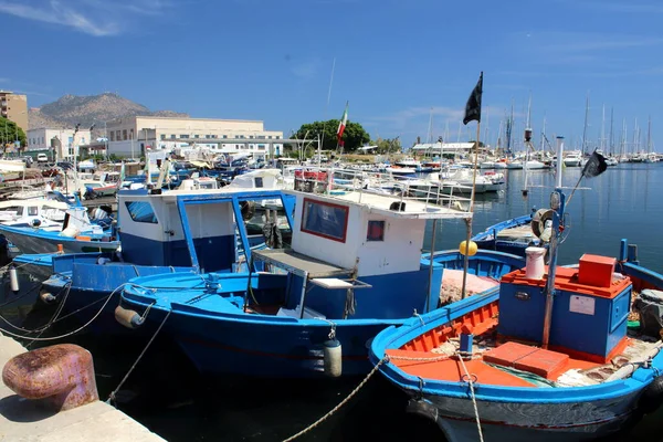 Imagem Evocativa Dos Barcos Pesca Porto — Fotografia de Stock