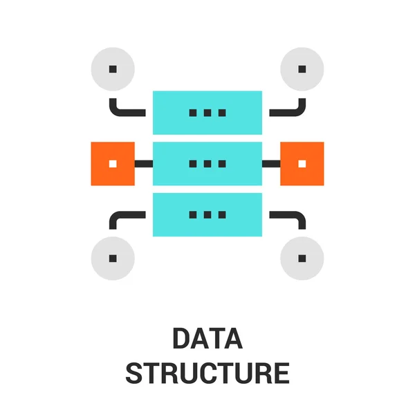 Data structure icon — Stock Vector