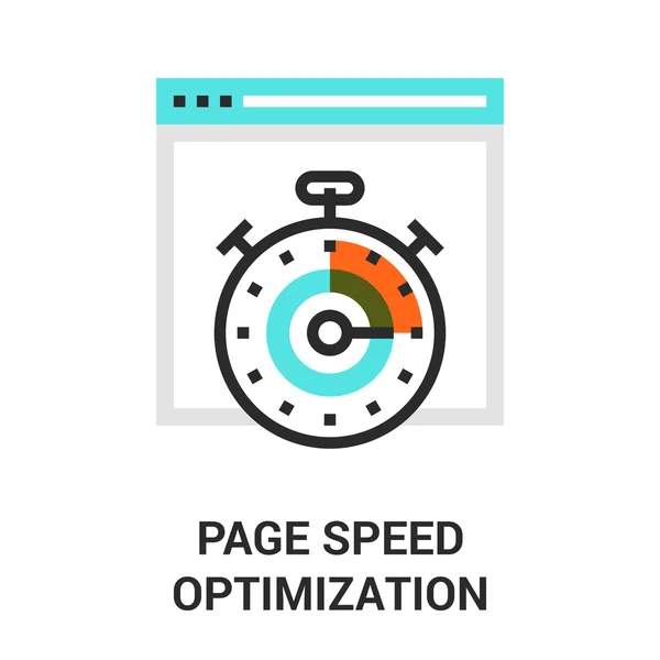 Optimización de velocidad de página — Vector de stock