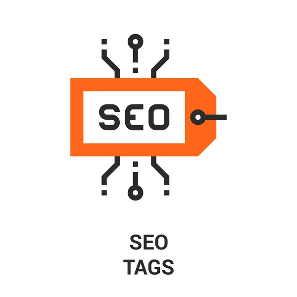 Seo tags icon — Stock Vector