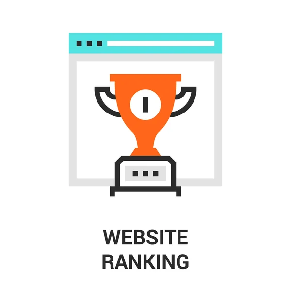 Icône de classement du site — Image vectorielle