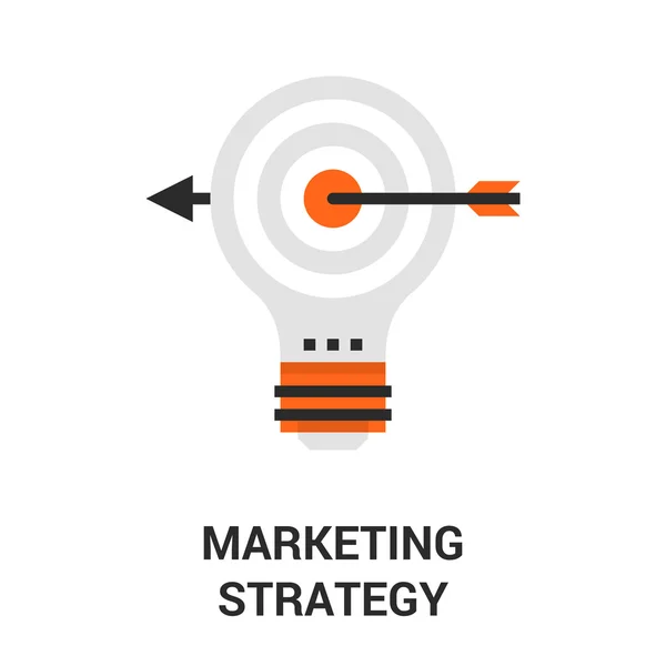 Ikone der Marketingstrategie — Stockvektor