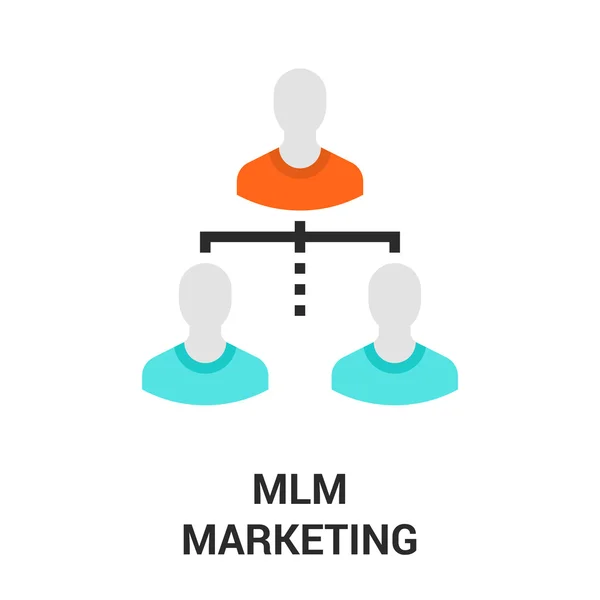 MLM μάρκετινγκ εικονίδιο — Διανυσματικό Αρχείο