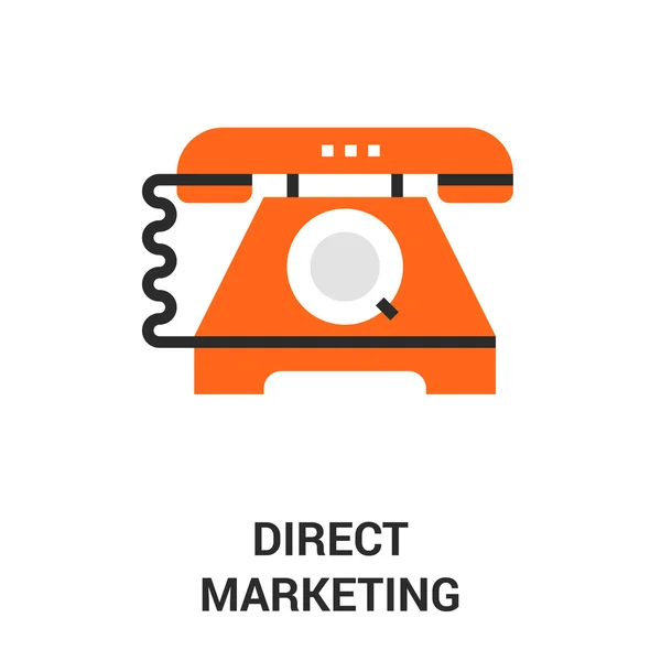 Icono de marketing directo — Vector de stock