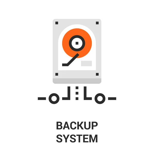 Backup system icon — Stock Vector