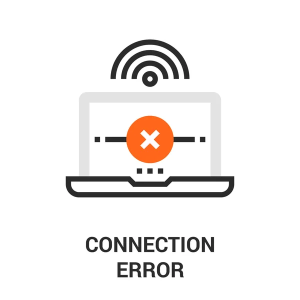 Icono de error de conexión — Vector de stock