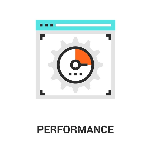 Conceito de ícone de desempenho — Vetor de Stock