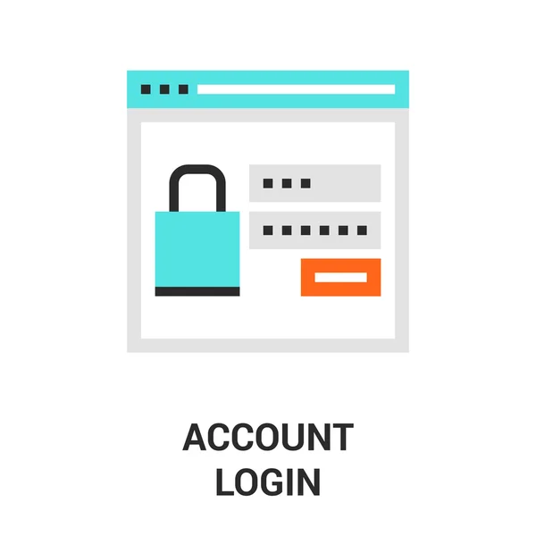 Account login icon — Stock Vector