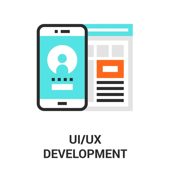 Développement de l'UI UX — Image vectorielle