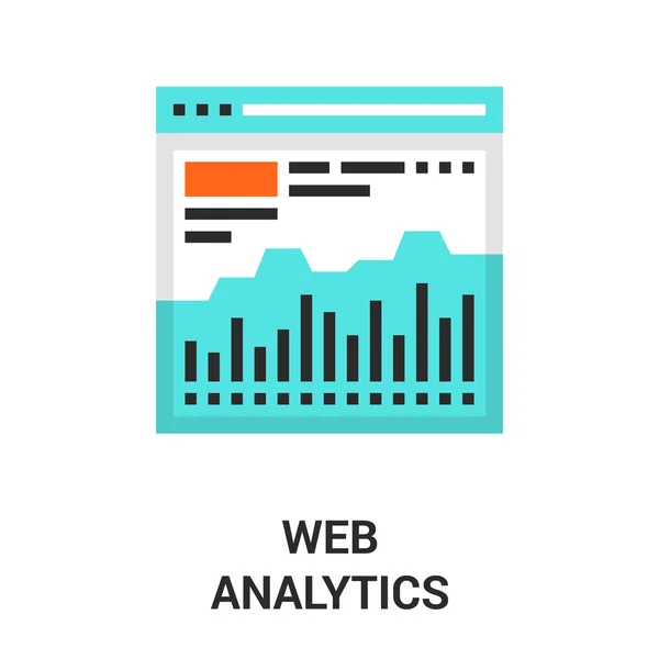 Icona web analytics — Vettoriale Stock