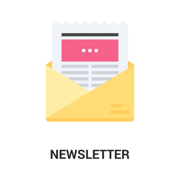Newsletter icon concept — Stock Vector