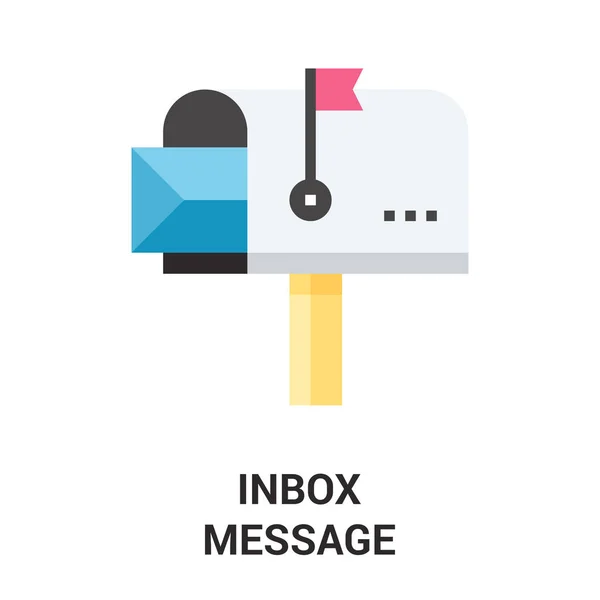Boîte de réception icône de message — Image vectorielle