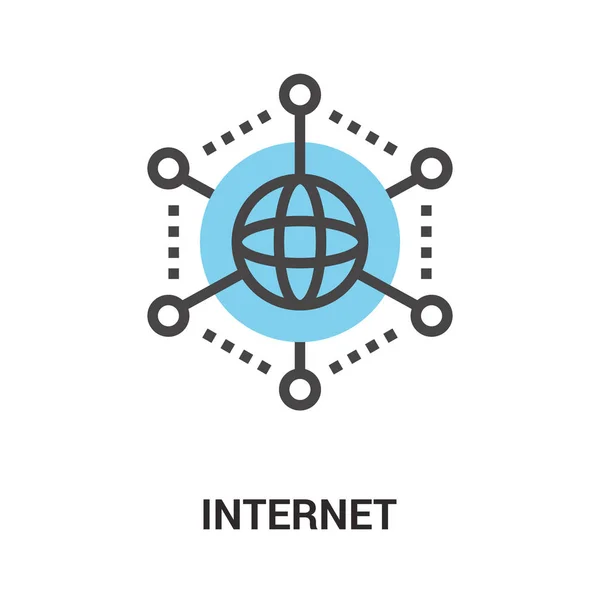 Ikona globalnej sieci — Wektor stockowy
