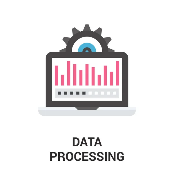 Ikone der Datenverarbeitung — Stockvektor