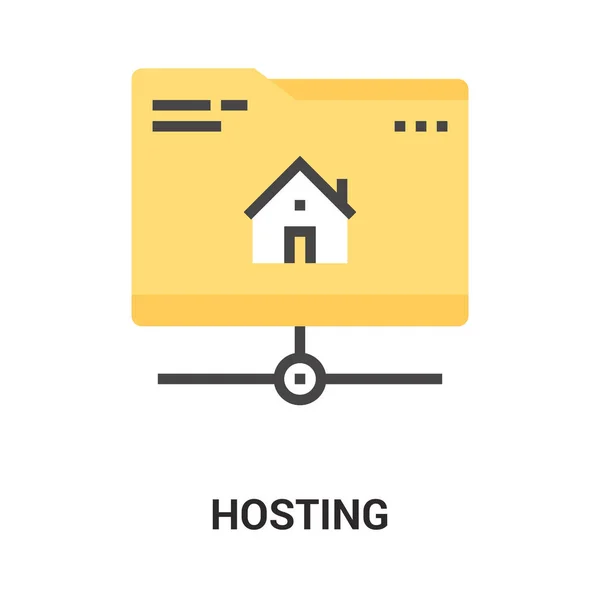 Hosting icon concept — Stock Vector